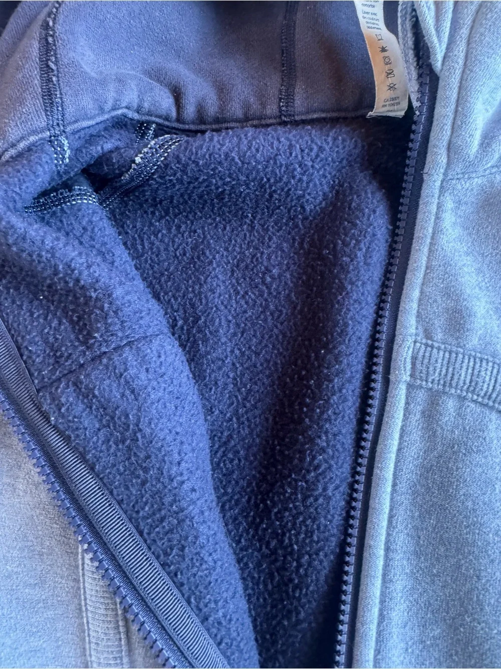 lululemon athletica Blue Scuba Full-Zip Hoodie
